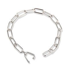 925 Sterling Silver Link Clasp Bracelet