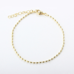 925 Sterling Silver Oval Bead Bracelet