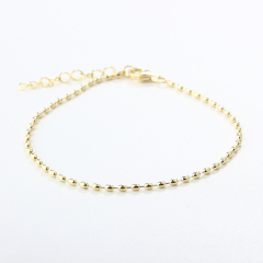 925 Sterling Silver Oval Bead Bracelet