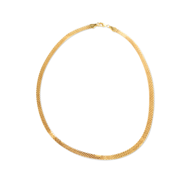 925 Sterling Silver Woven Choker Necklace