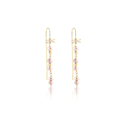 925 Sterling Silver Coin Baroque Pearl Earrings Studs