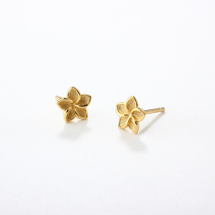 925 Sterling Silver Flower Earrings Studs