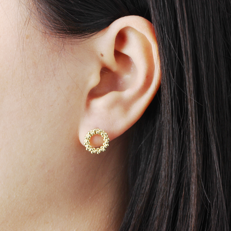 925 Sterling Silver Round Earring Studs