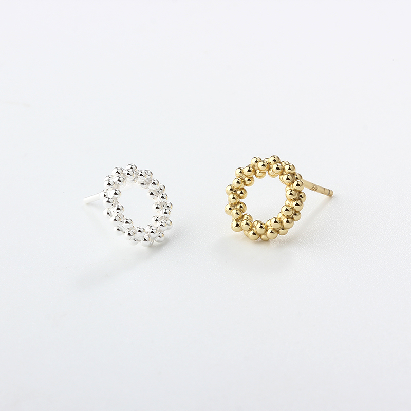 925 Sterling Silver Round Earring Studs