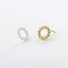 925 Sterling Silver Round Earring Studs