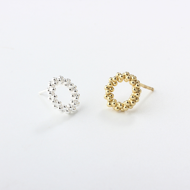 925 Sterling Silver Round Earring Studs