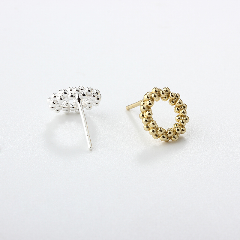 925 Sterling Silver Round Earring Studs