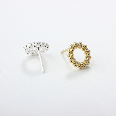925 Sterling Silver Round Earring Studs