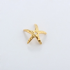 925 Sterling Silver Starfish Bead Cap Approx 10mm