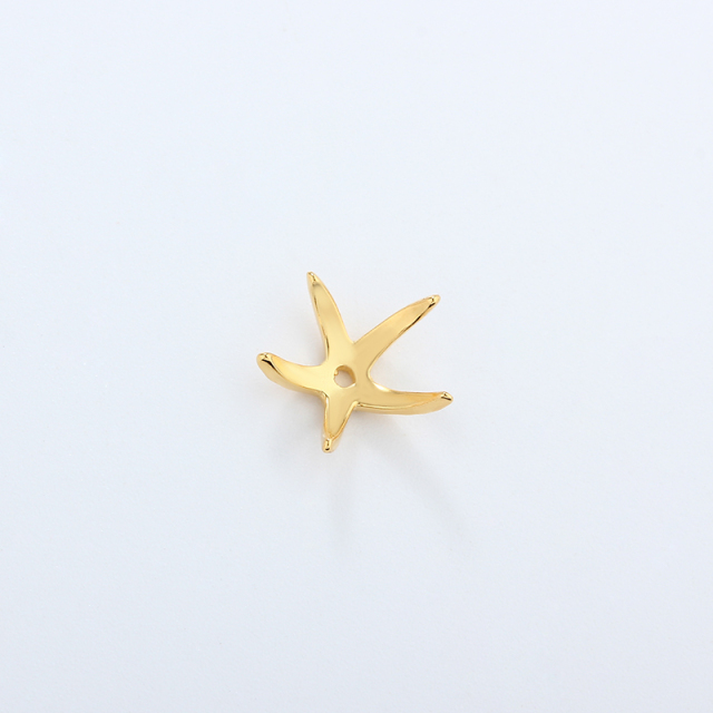 925 Sterling Silver Starfish Bead Cap Approx 10mm