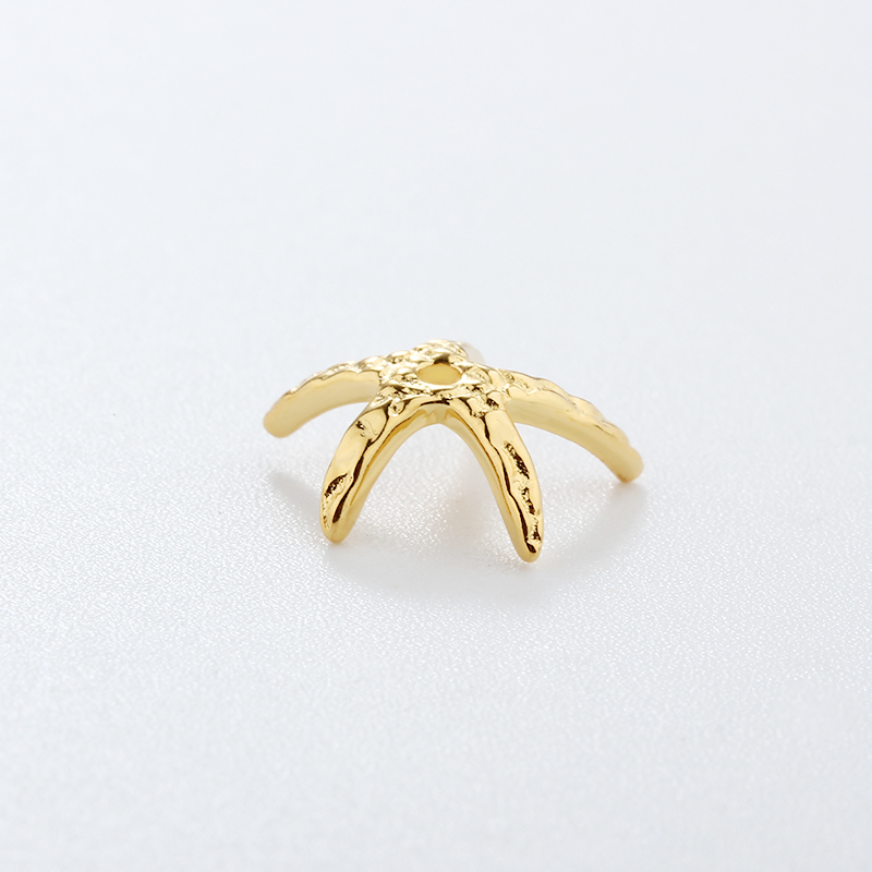 925 Sterling Silver Starfish Bead Cap Approx 10mm