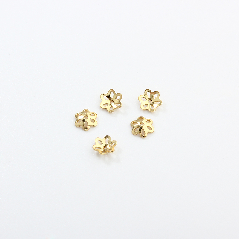 925 Sterling Silver 5mm Flower Bead Caps