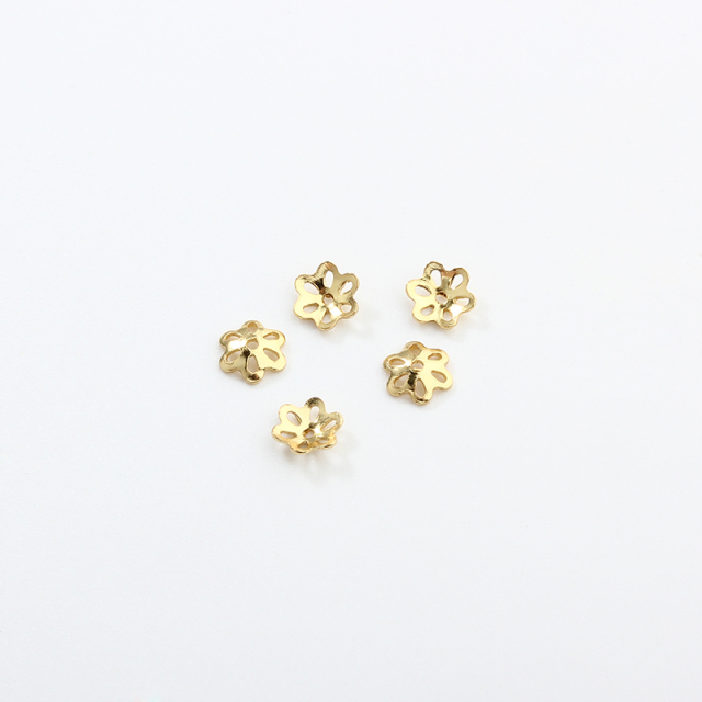 925 Sterling Silver 5mm Flower Bead Caps