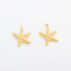 925 Sterling Silver Multi-Size Textured Starfish Charms