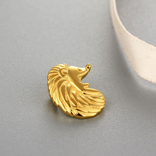 925 Sterling Silver Cute Hedgehog Pendants
