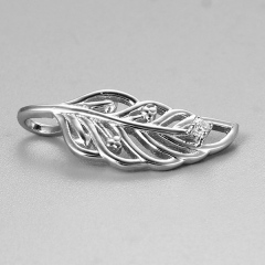 925 Sterling Silver Leaf Pendants