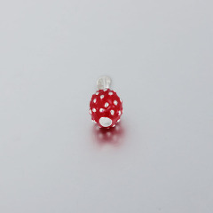 925 Sterling Silver Enamel Strawberry Pendant