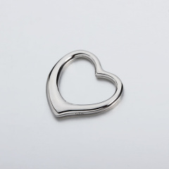 925 Sterling Silver Hollow Heart Pendant