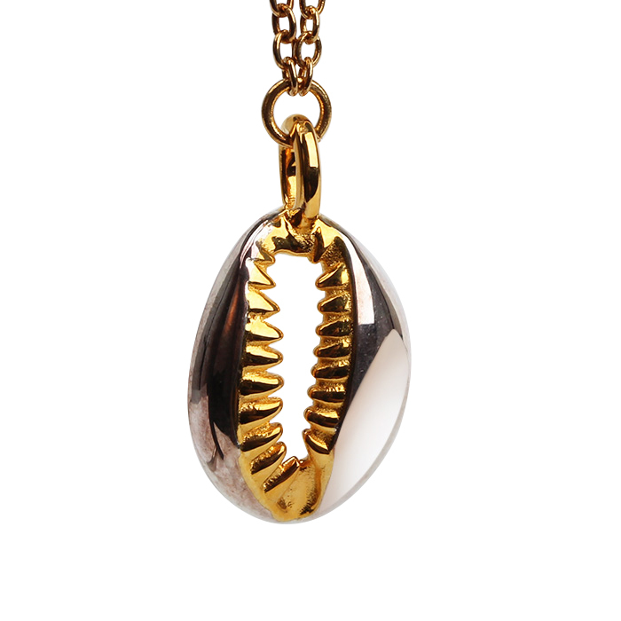 925 Sterling Silver Cowrie Shell Pendant