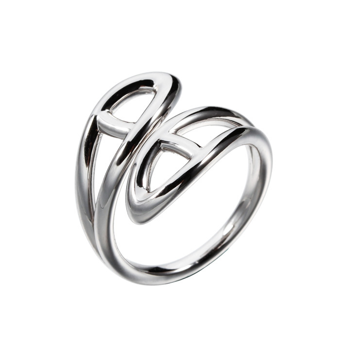 925 Sterling Silver Geometry Adjustable Rings