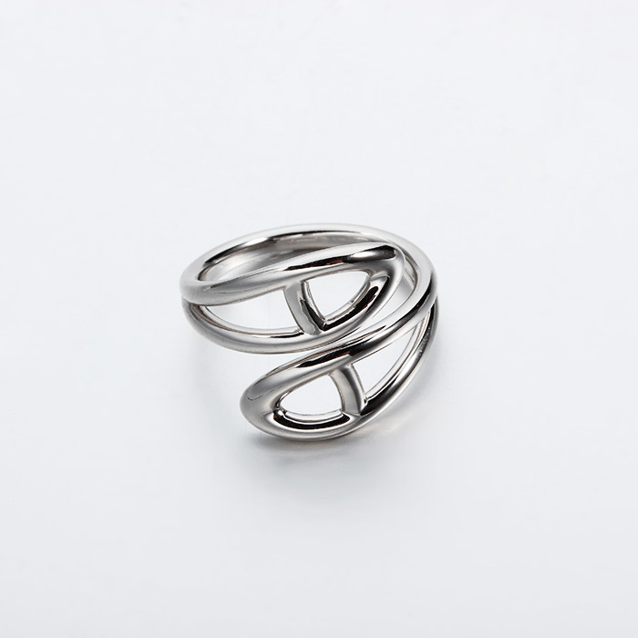 925 Sterling Silver Geometry Adjustable Rings