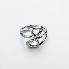 925 Sterling Silver Geometry Adjustable Rings