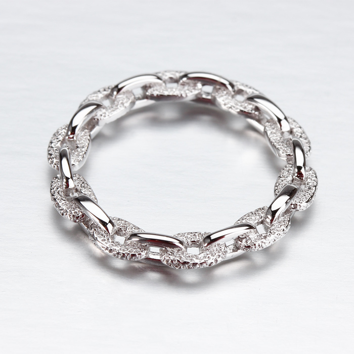 925 Sterling Silver Link Ring