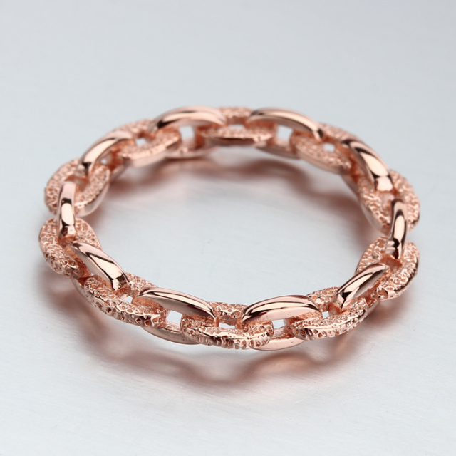 925 Sterling Silver Link Ring