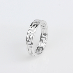 925 Sterling Silver Ring Jewelry With Hollowed Pattern