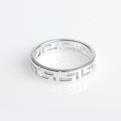 925 Sterling Silver Ring Jewelry With Hollowed Pattern
