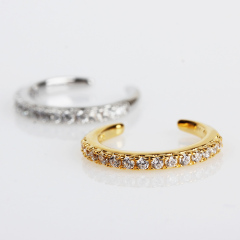 925 Sterling Silver Paved CZ Ear Cuff