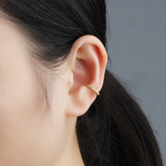 925 Sterling Silver Paved CZ Ear Cuff