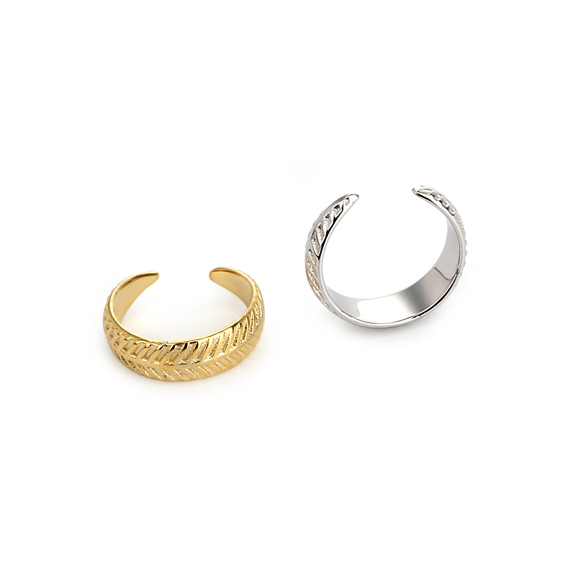 925 Sterling Silver Textured Ear Cuff