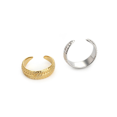 925 Sterling Silver Textured Ear Cuff