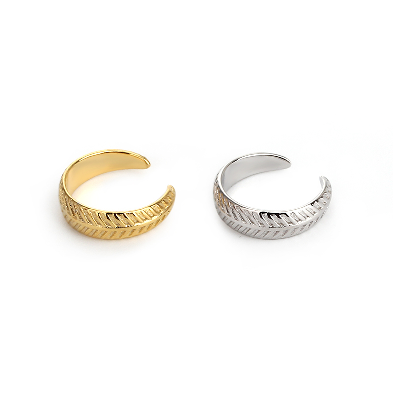 925 Sterling Silver Textured Ear Cuff
