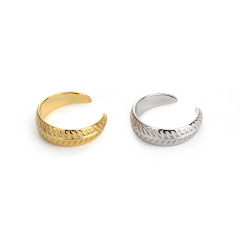 925 Sterling Silver Textured Ear Cuff