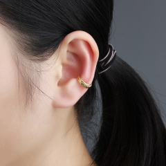 925 Sterling Silver Textured Ear Cuff