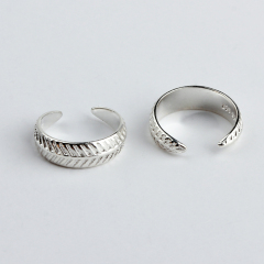 925 Sterling Silver Textured Ear Cuff