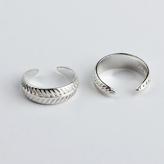925 Sterling Silver Textured Ear Cuff