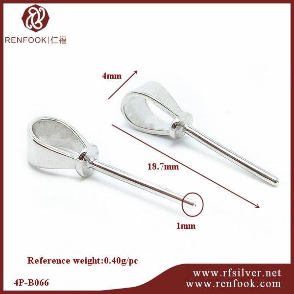 925 Sterling Silver Simple Pendant For Pearl Making