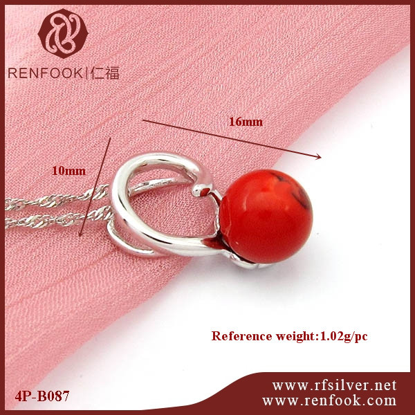 925 Sterling Silver Hollow Flower Pendant For  Pearl