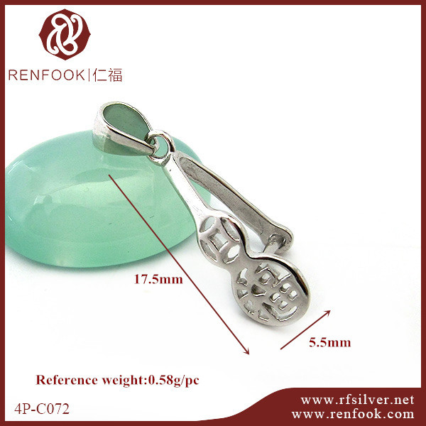 925 Sterling Silver Happiness Pendant Findings