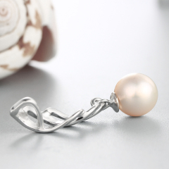 925 Sterling Silver Thread Pendant Mounting For Pearl