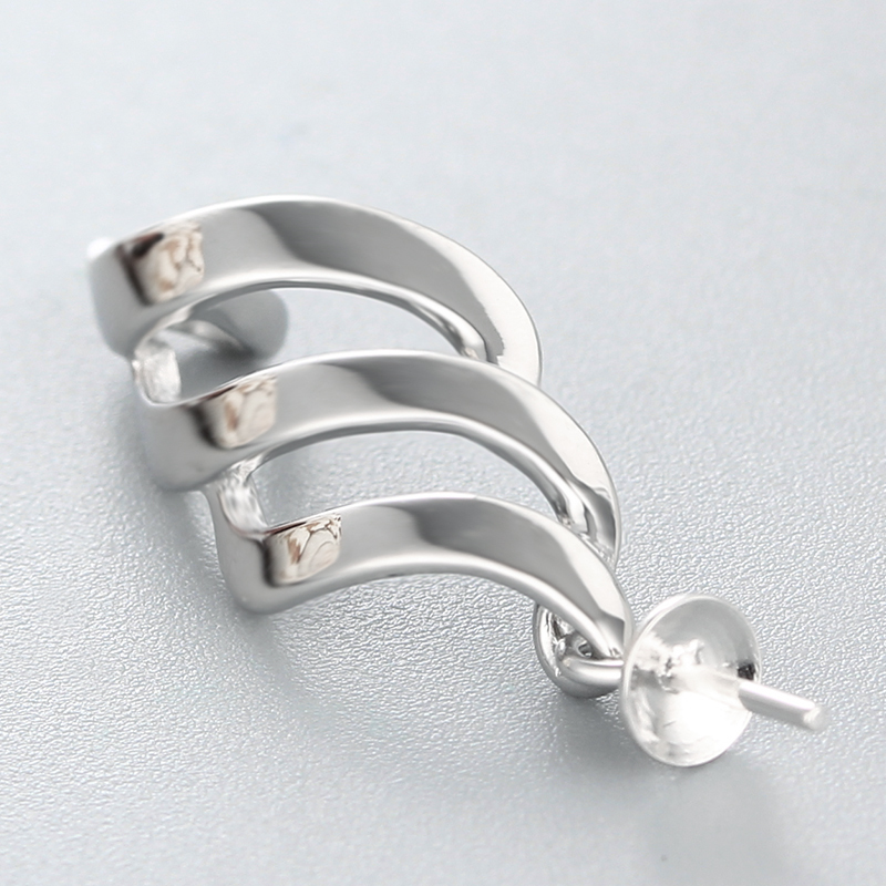 925 Sterling Silver Thread Pendant Mounting For Pearl
