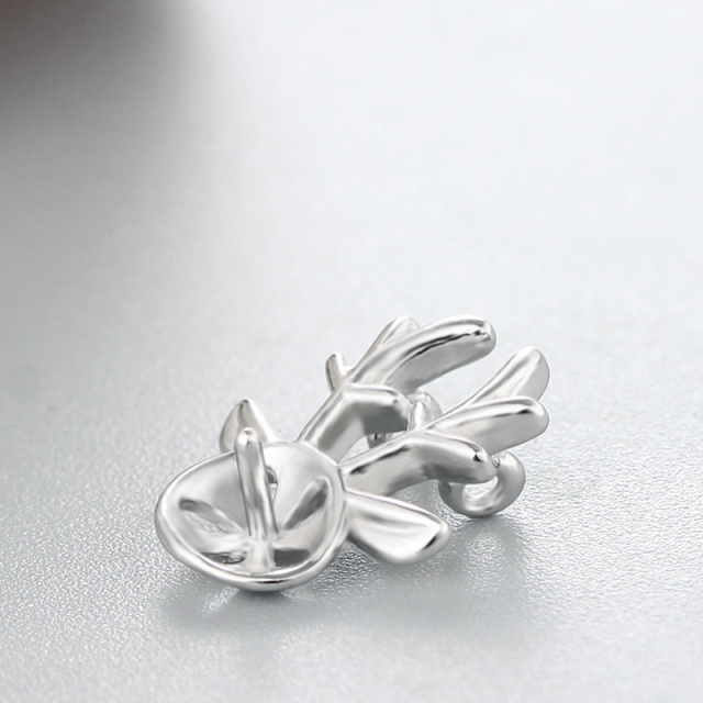 925 Sterling Silver Deer Pearl Pendant Mounting