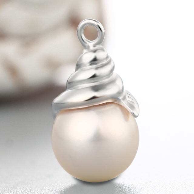 925 Sterling Silver Whorl Pendant For Pearl