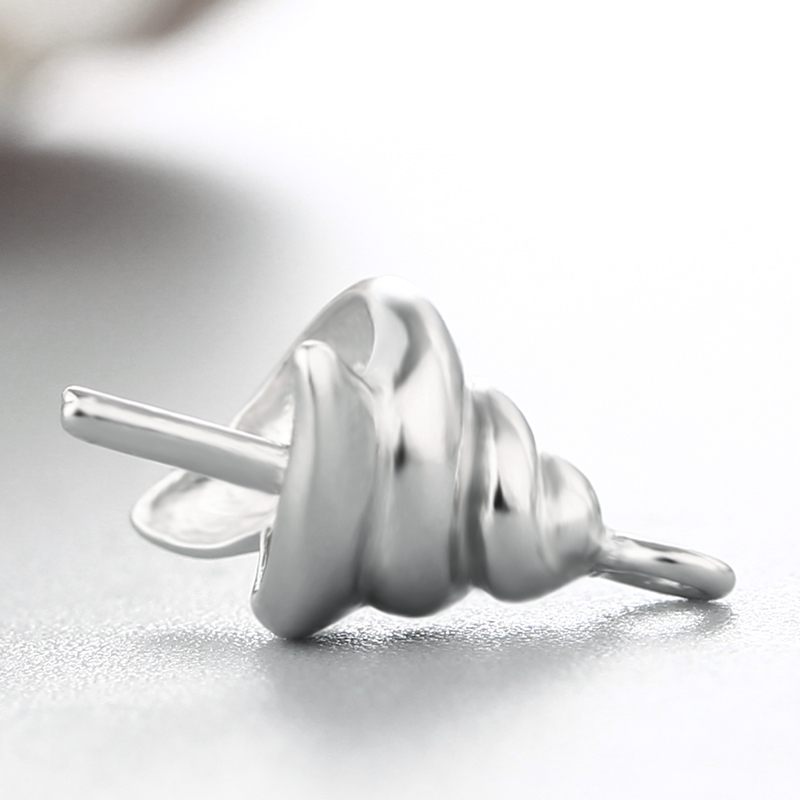 925 Sterling Silver Whorl Pendant For Pearl