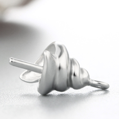 925 Sterling Silver Whorl Pendant For Pearl