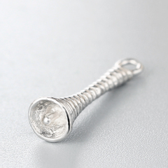 925 Sterling Silver Screw Pendant For Pearl