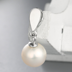 925 Sterling Silver Simple Waterdrop Pendant For Pearl